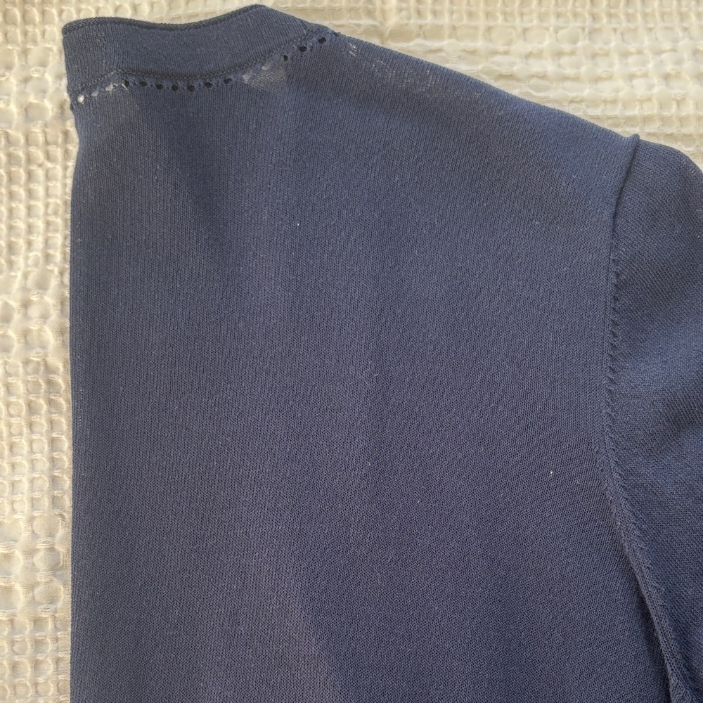 Chico's Midnight Blue Open Cardigan - Picture 4 of 8